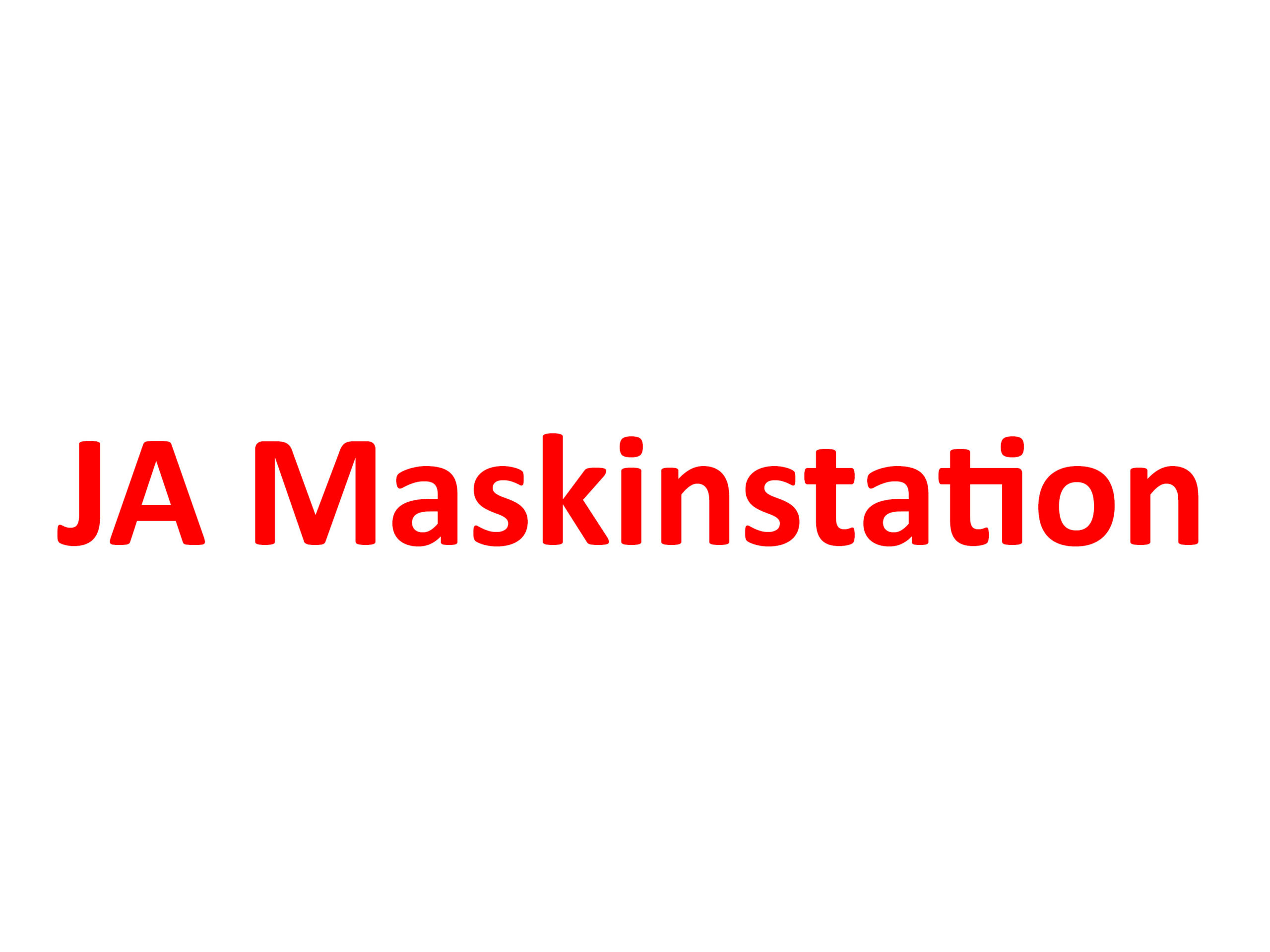 JA maskinstation