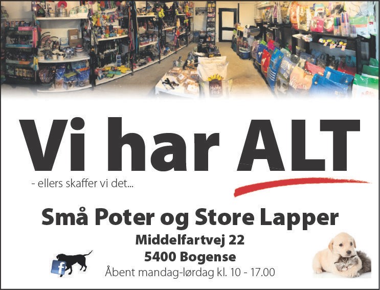 små poter og store lapper